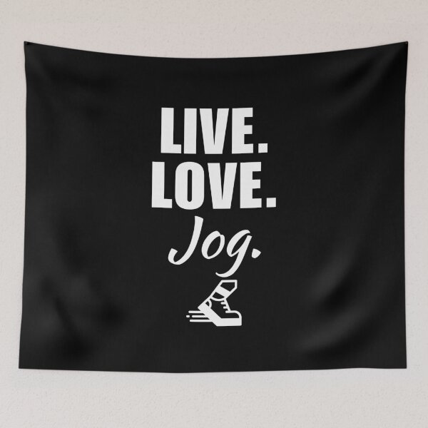 Item preview, Live, love, jog. Jogging hobby or sport saying for lovers of this exercise designed and sold by NBSStore.