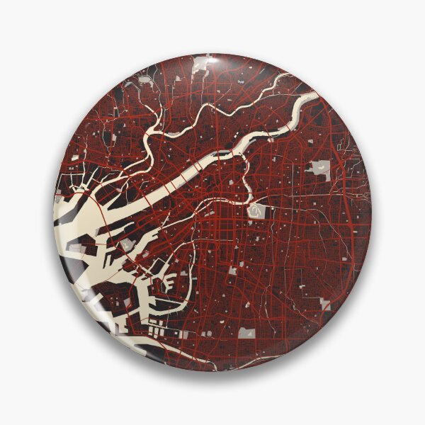 Item preview, Osaka City Map of Kansai, Japan - Vector designed and sold by deMAP.