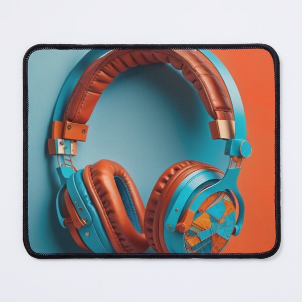 Item preview, Blue and Orange Headphones.  designed and sold by Roleey.