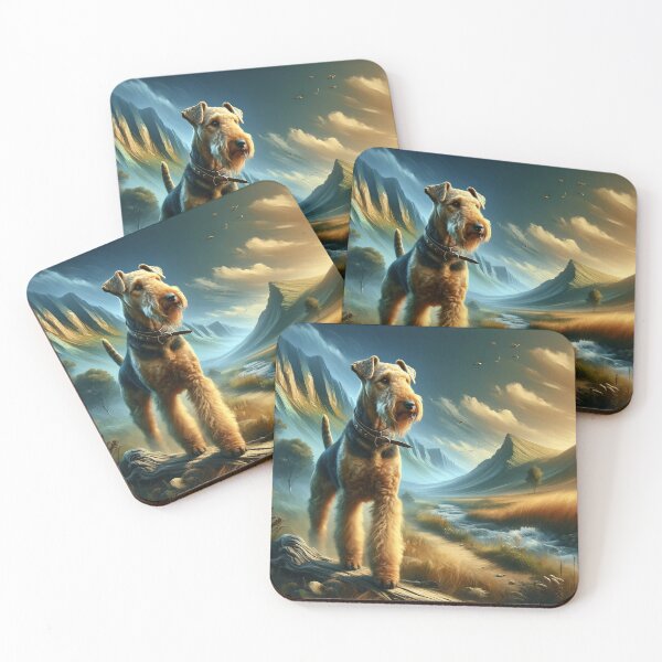 Item preview, Boundless Adventure: The Indomitable Spirit of the Airedale Terrier designed and sold by ArtemioVisions.