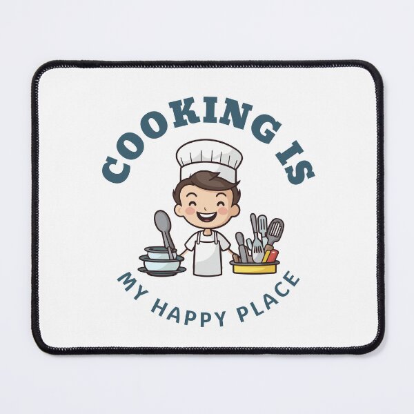 Item preview, Happy place cooking lover designed and sold by BreadnButter97.