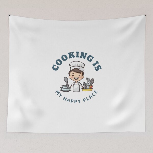 Item preview, Happy place cooking lover designed and sold by BreadnButter97.