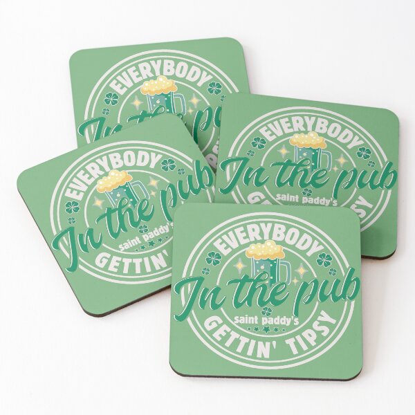 Item preview, Saint Patrick''s Day Everybody In The Pub Gettin' Tipsy Funny Drinking Team designed and sold by JDVNart.