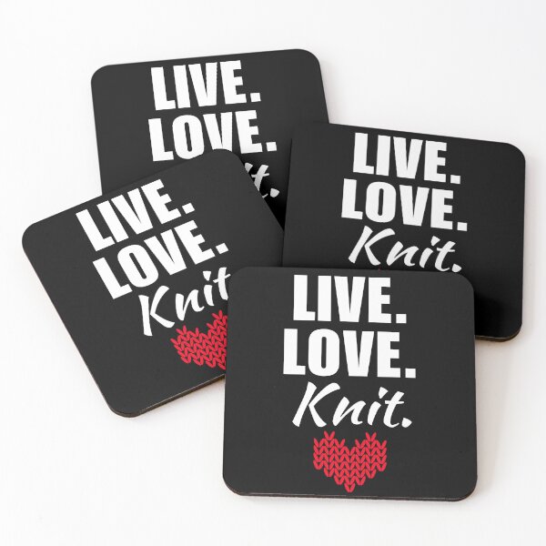 Item preview, Live, love, knit. Knitting hobby or activity for women saying, knitting mom quote designed and sold by NBSStore.