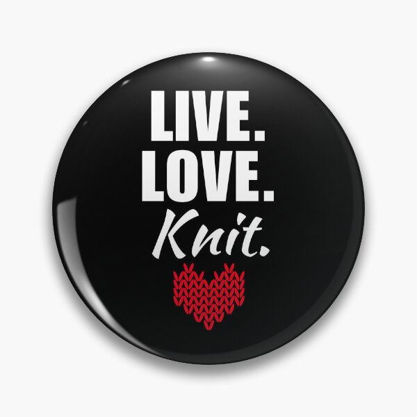 Item preview, Live, love, knit. Knitting hobby or activity for women saying, knitting mom quote designed and sold by NBSStore.