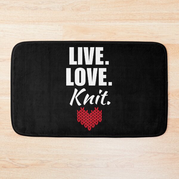 Item preview, Live, love, knit. Knitting hobby or activity for women saying, knitting mom quote designed and sold by NBSStore.