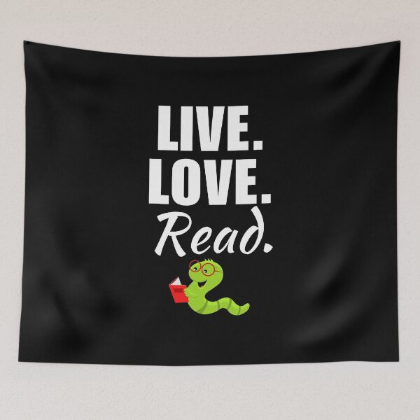 Item preview, Live, love, read. Reading hobby enthusiast or fan saying, for people who love to read books designed and sold by NBSStore.