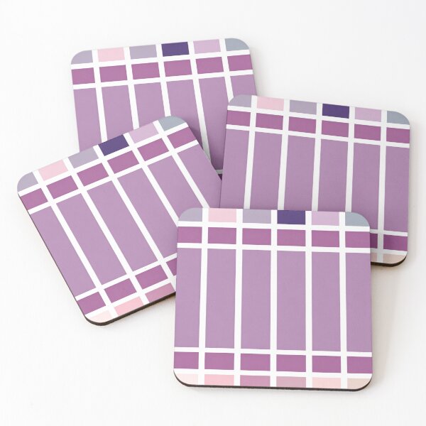 Item preview, A collection of purple and colorful blocks grid checkerboard designed and sold by JangmiHorang.