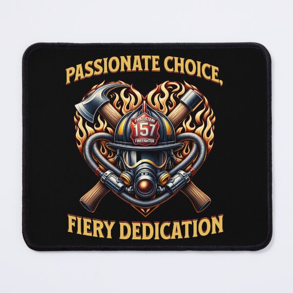 Item preview, Being a firefighter is a choice - Passionate choice, fiery dedication designed and sold by JansenGS.