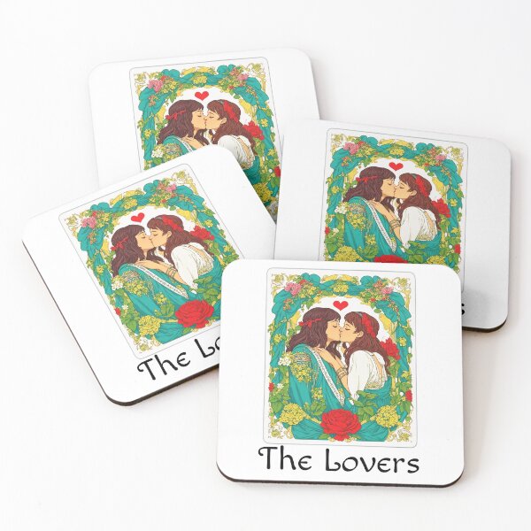 Item preview, Major Arcana The Lovers Tarot Card Symbol - Love has NO Boundaries designed and sold by Pixel Waite.