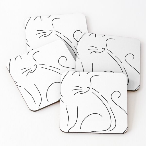 Item preview, Cat line drawing  designed and sold by Sahra Talal.