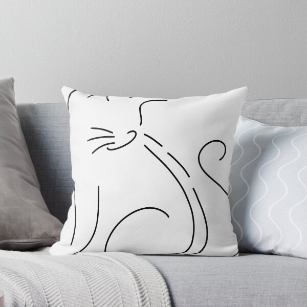 Item preview, Cat line drawing  designed and sold by Sahra Talal.