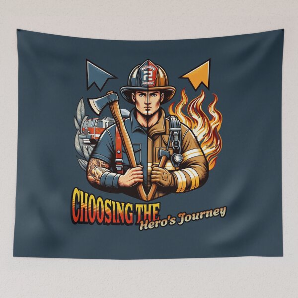 Item preview, Being a firefighter is a choice - Choose the hero's journey designed and sold by JansenGS.