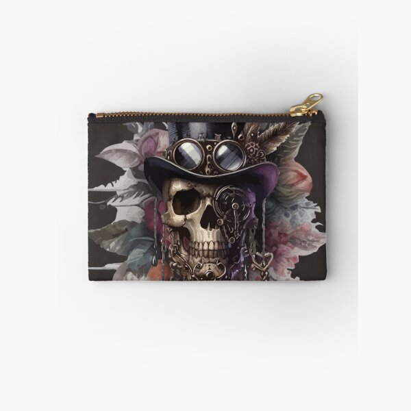 Item preview, Steampunk Skull, Watercolor Art, Floral Fantasy designed and sold by Pretzel-G92.