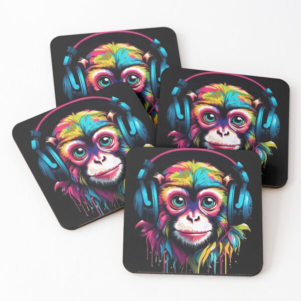 Item preview, Coloured monkey designed and sold by All In One.