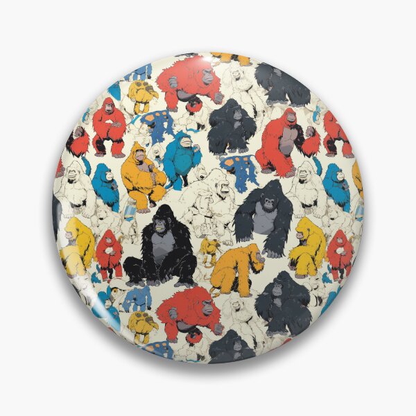 Item preview, Gorillas mad designed and sold by MidArtForge.