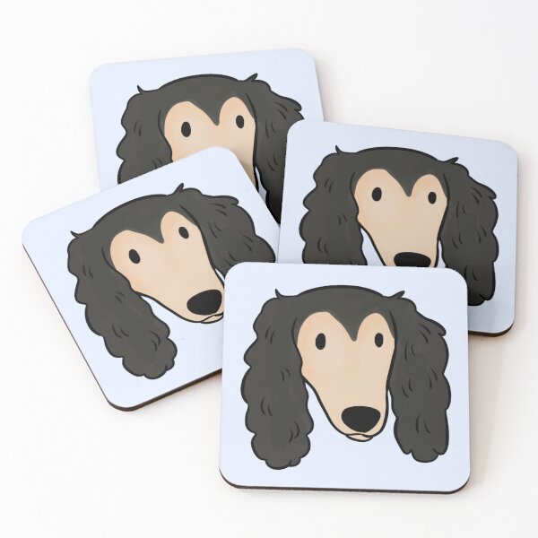 Item preview, Cute Saluki dog face designed and sold by Yaragold.