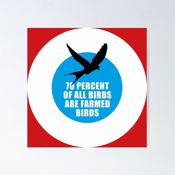 Item preview, 70% of all birds are farmed birds designed and sold by Nanika-akimoto.