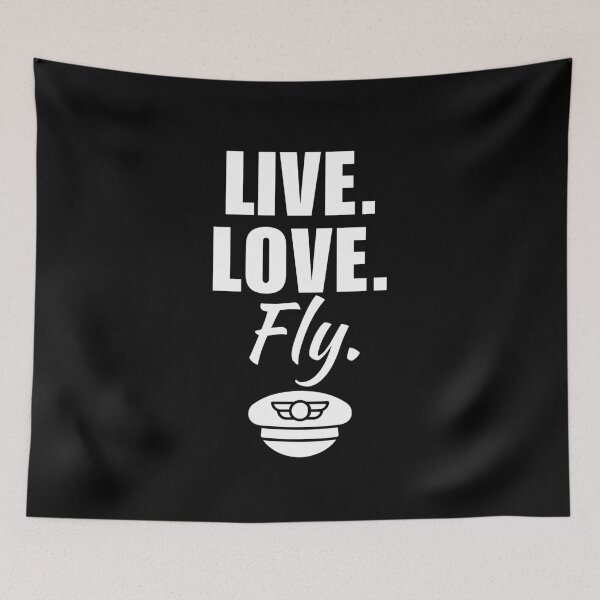 Item preview, Live, love, fly. Pilot occupation, piloting husband or father profession saying or quote designed and sold by NBSStore.