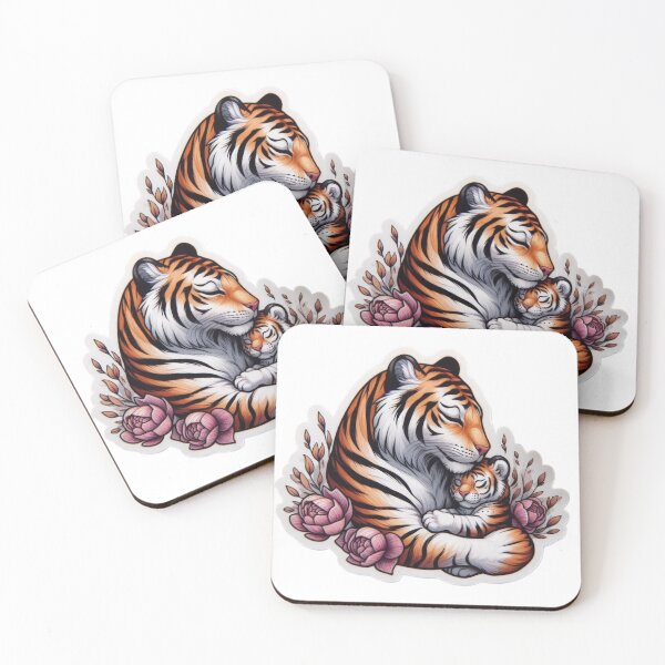 Item preview, tiger mom Mothers Day Animals  designed and sold by Expressions-Sel.