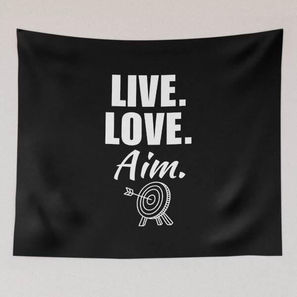 Item preview, Live, love, aim. Archery club team, target aiming, archery sport mom or dad quote or saying designed and sold by NBSStore.