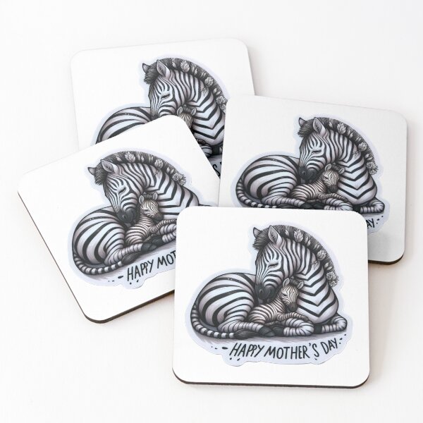 Item preview, zebra mom Mothers Day Animals  designed and sold by Expressions-Sel.