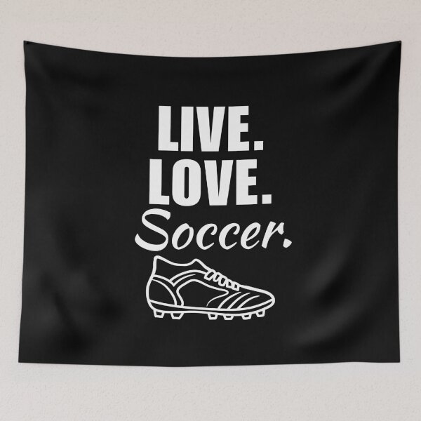 Item preview, Live, love, soccer. Soccer hobby enthusiast and lovers quote or saying designed and sold by NBSStore.