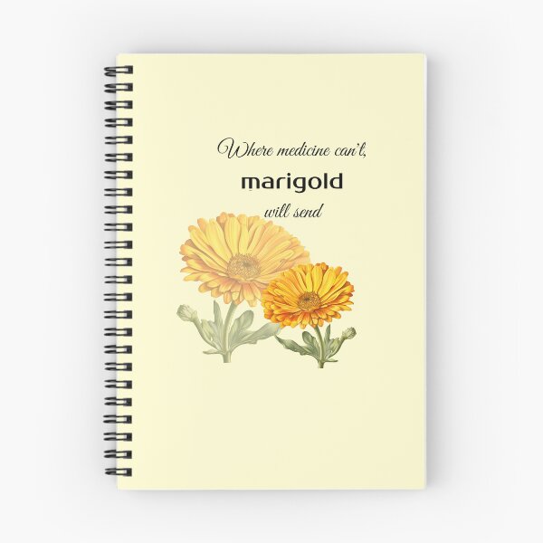 Item preview, where medicine can't marigold will sent power of flowers designed and sold by Anna Sacha.
