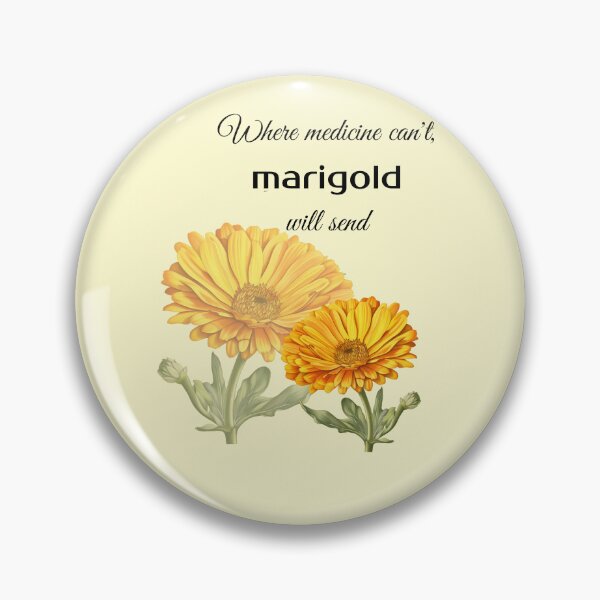 Item preview, where medicine can't marigold will sent power of flowers designed and sold by Anna Sacha.