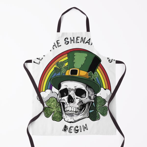 Item preview, Let The Shenanigans Begin St Patricks Day Skull Shenanigans green clover Lucky Charms designed and sold by najega911.