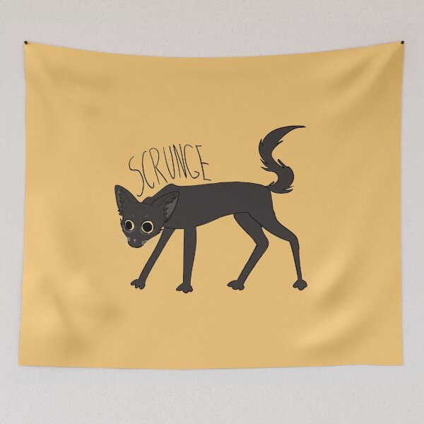 Item preview, scrunge cat designed and sold by papercreatyre.