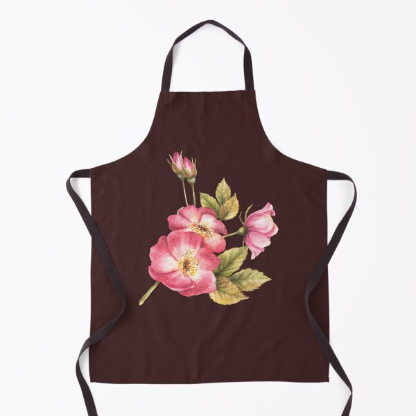 Item preview, Watercolor wild rose hip branch with buds and flower. Hand drawn brier or dog rose. designed and sold by BartolArt.