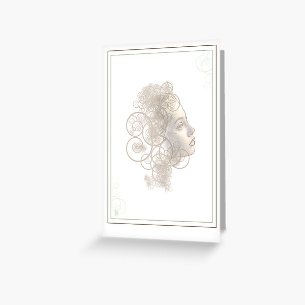Flourish Face Greeting Card