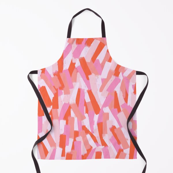 Aperçu de l'œuvre Modèle de coups de pinceau orange et rose créée et vendue par OneThreeSix.