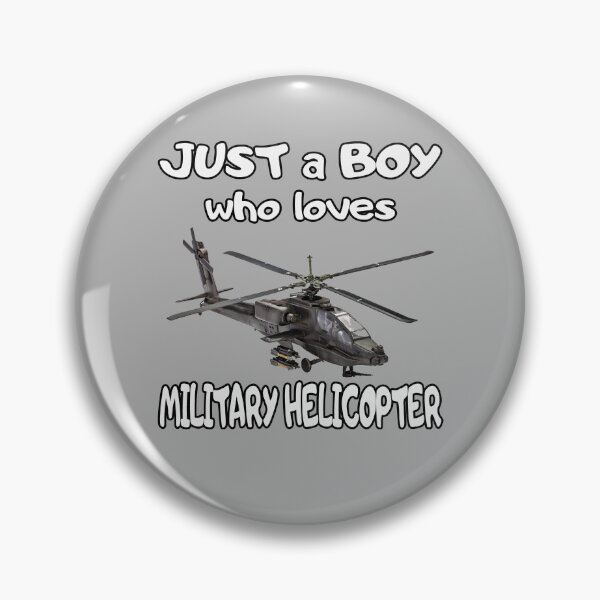 Item preview, AH-64 Apache Helicopter Aircraft Fighter Pilot Aviator Just A Boy Who Loves designed and sold by ArtStudioKY.