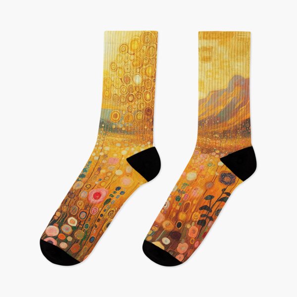 Item preview, Klimt Flower Garden Gold designed and sold by maniacfitness.