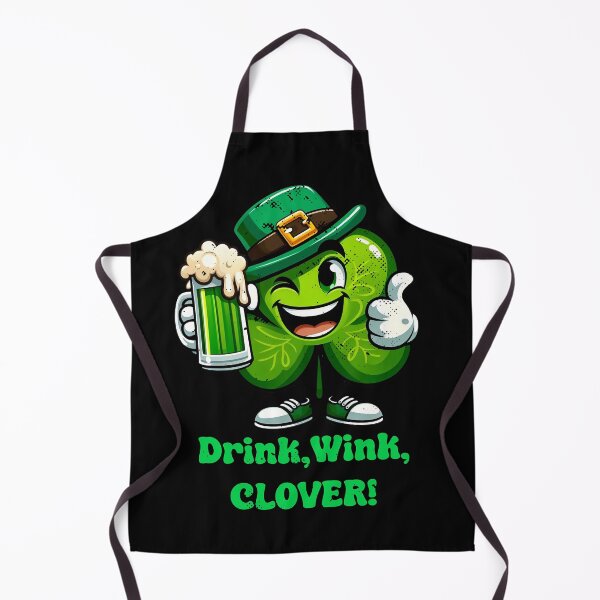 Item preview, Drinking clover "Drink, Wink, CLOVER!" designed and sold by Irbisinthebox.
