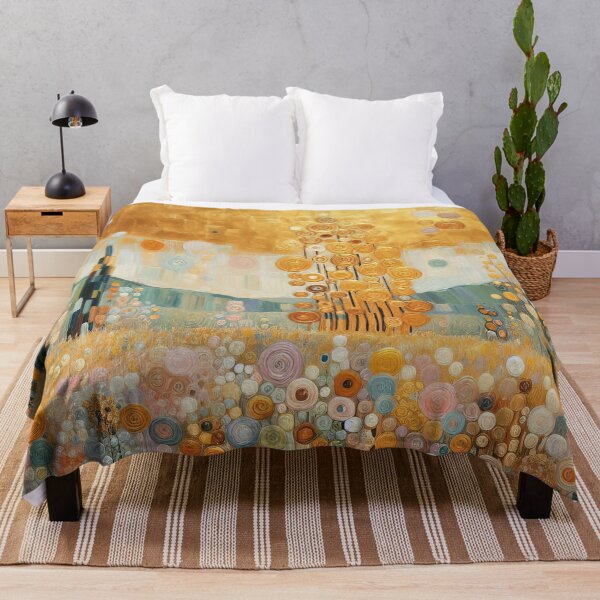 Item preview, Gustav Klimt Flower Field designed and sold by maniacfitness.