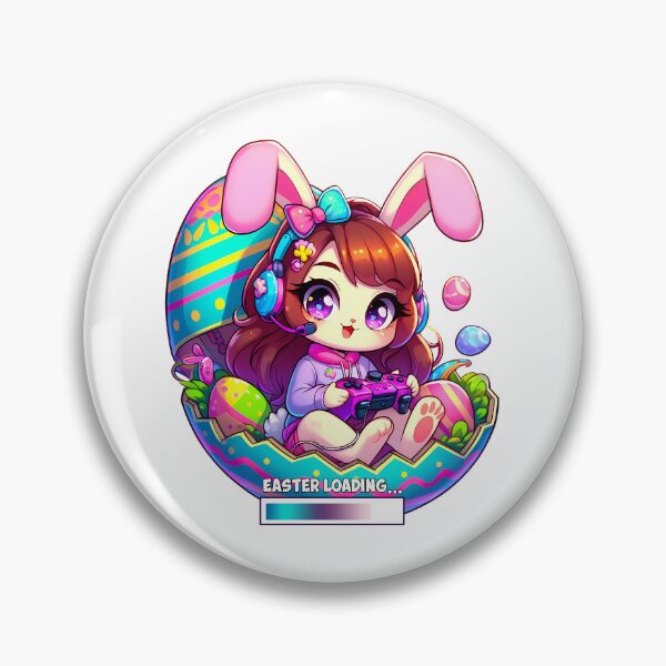 Artikelvorschau, Kaninchen Mädchen Kinder Gamer Lustiges Videospiel Hase Ostertag entworfen und verkauft von JUSTBEELEGANT.