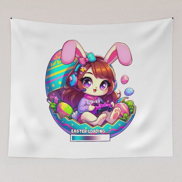 Item preview, Rabbit Girls kids Gamer Funny Video Game Bunny Easter Day designed and sold by JUSTBEELEGANT.