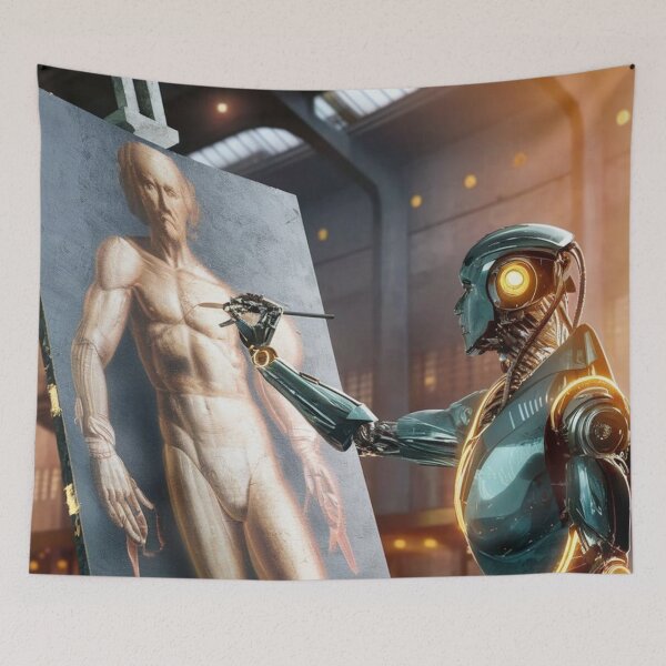 Item preview, The robot imitates Leonardo  designed and sold by KolorowySwiata.