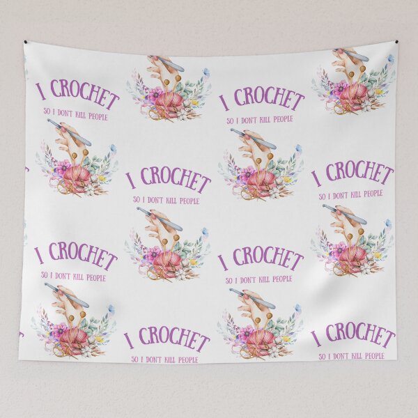 Item preview, I crochet so I don't kill people  designed and sold by NurzZz73.