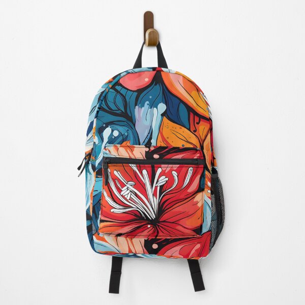 Item preview, Vibrant hibiscuses, blue and red designed and sold by EmeraldeaDesign.