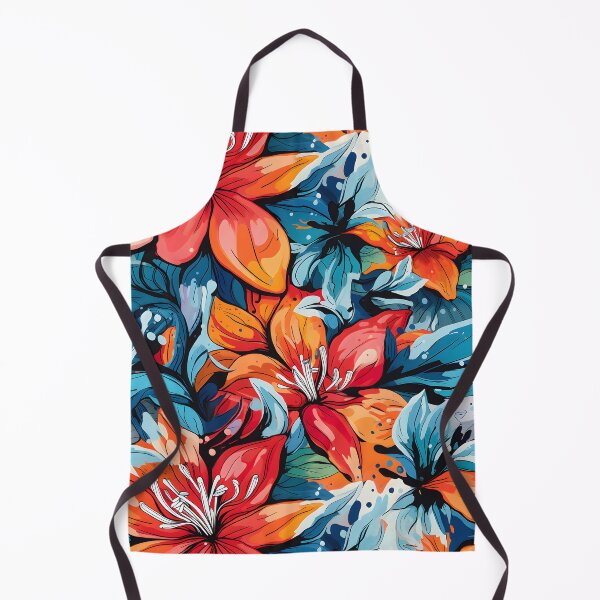 Item preview, Vibrant hibiscuses, blue and red designed and sold by EmeraldeaDesign.
