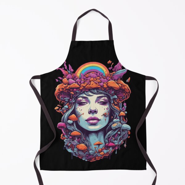Item preview, Vibrant Colors Psychedelic Forest Mushrooms Art designed and sold by LuminOrb.