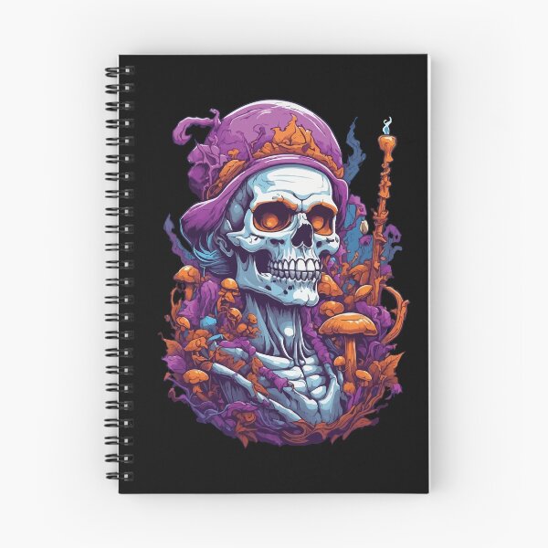 Item preview, Psychedelic Skull Forest Mushrooms Music Festival Art designed and sold by LuminOrb.
