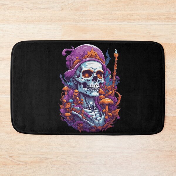 Item preview, Psychedelic Skull Forest Mushrooms Music Festival Art designed and sold by LuminOrb.