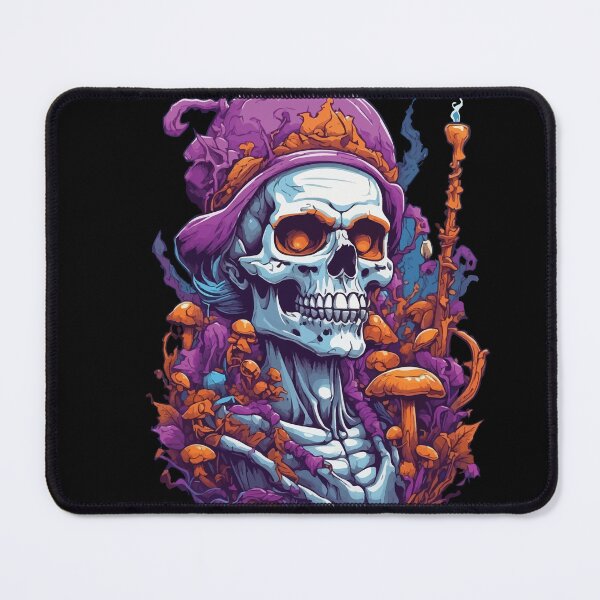 Item preview, Psychedelic Skull Forest Mushrooms Music Festival Art designed and sold by LuminOrb.