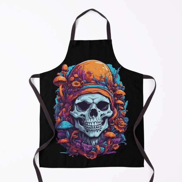 Artikelvorschau, Skull Psychedelic Art Wald Pilze Musik Festival entworfen und verkauft von LuminOrb.