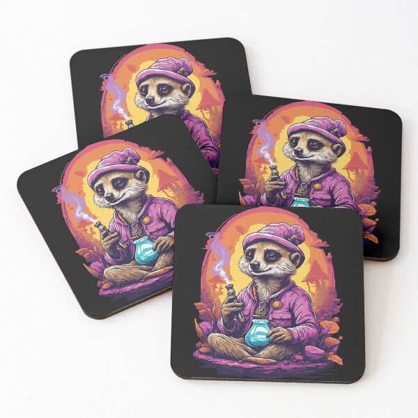 Item preview, Meerkat Psychedelic Art Forest Mushrooms Music designed and sold by LuminOrb.
